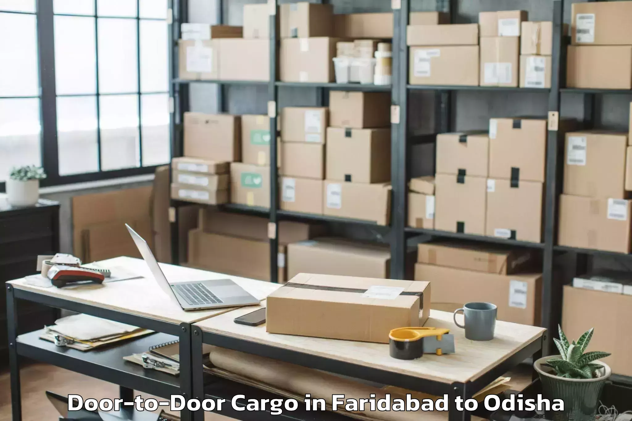 Efficient Faridabad to Binka Door To Door Cargo